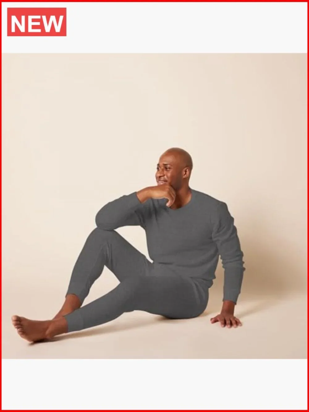 Men's Thermal Waffle Knit Long Johns Underwear Set Cold Weather